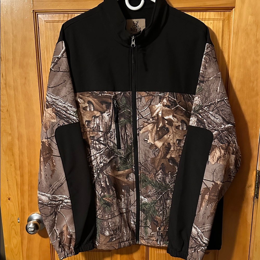 Men's Black and Camouflage Performance Jacket